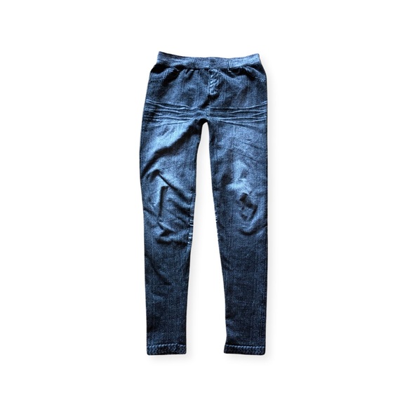 Black Denim Like Leggings - Picture 1 of 2